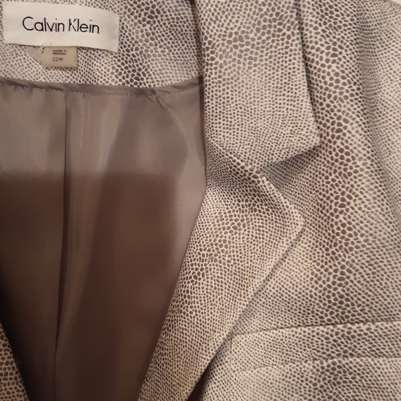 NWT Calvin Klein  22W  Grey Blazer Jacket - Picture 5 of 7